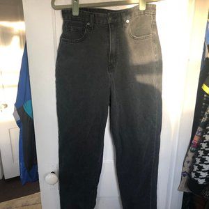 American Eagle Curvy Black Mom Jeans
